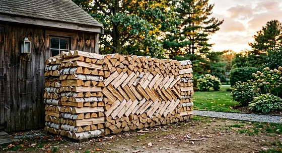 Укладка дров в Красноармейске, улица Парковая, 32