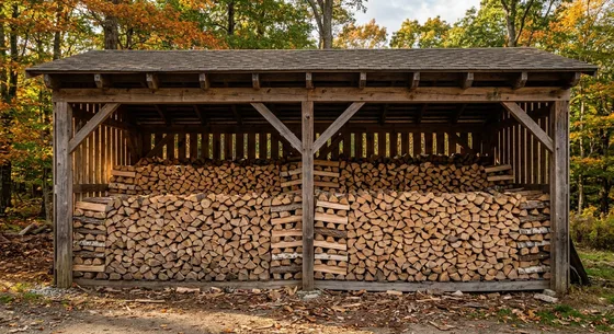 Укладка дров в Красноармейске, улица Заречная, 5